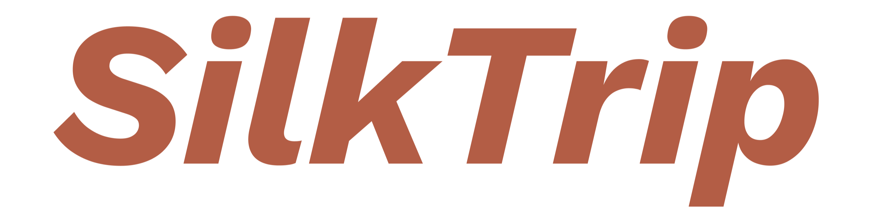 SilkTrip logo – luxury silk hair accessories brand from London